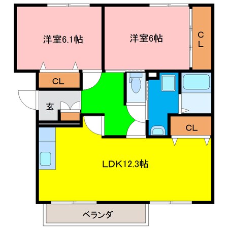 文化の森駅 徒歩13分 1階の物件間取画像